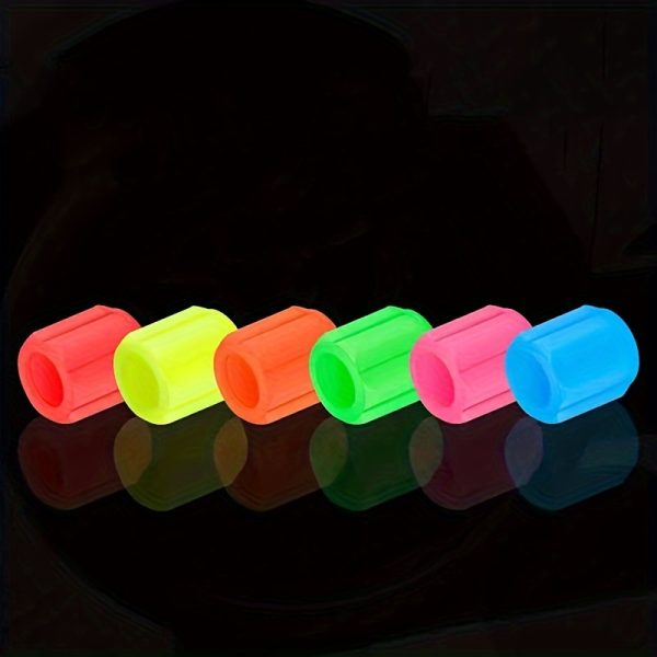 16pcs Luminous Tire Valve Stem Caps, Universal Glow-in-the-Dark Wheel Valve Covers for Bikes Motorcycles Cars - Durable Plastic, Dust-Proof & Leak-Proof - Image 4